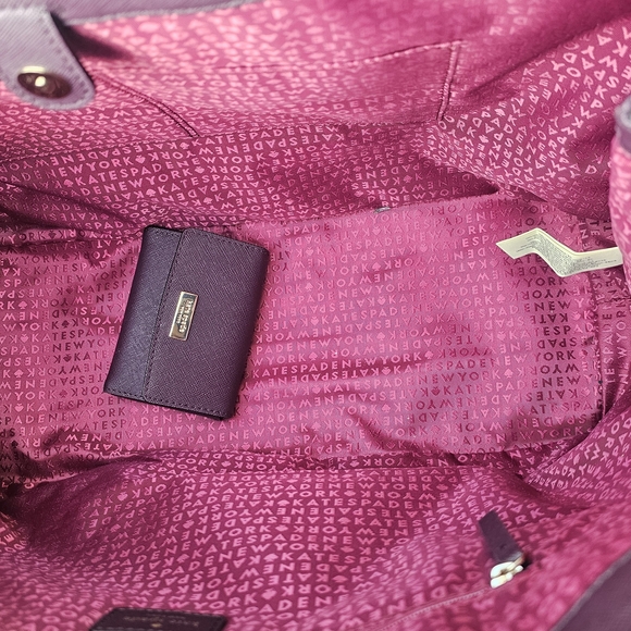 Kate Spade Laurel Way Purple Tote Bag - Picture 7 of 9